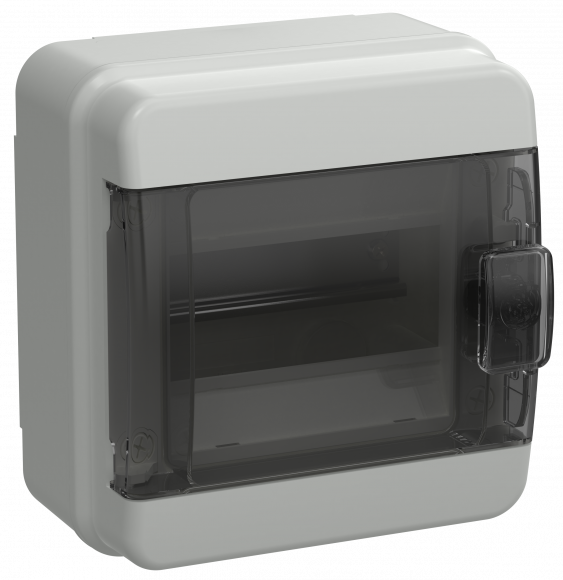 IEK TEKFOR Корпус пластиковый КМПн-6 IP65 черная прозрачная дверь IEK, TF5-KP72-N-06-65-K03-K02