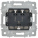 IEK BRITE Выключатель 2-клавишный 10А безвинтовое крепление ВС11-2-0-БрБ белый IEK, BR-V20-0-10-1-K01