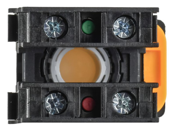 IEK Кнопка d=22мм 1NO+1NC жёлтая MASTER IEK, MI-BT60-11-3-22-K05