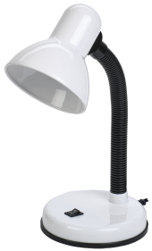 LIGHTING Светильник настольный 1002 на подставке Е27 белый IEK, LNNL0-1002-2-VV-40-K01