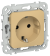 IEK FLITE Розетка с заземлением без защитных шторок безвинтовое крепление 16А РС11-1-ФлШм шамуа IEK, FI-R11-16-1-K89