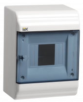 PRIME Корпус пластиковый ЩРН-П-4 модуля навесной белый IP41 IEK, MKP82-N-04-41-20