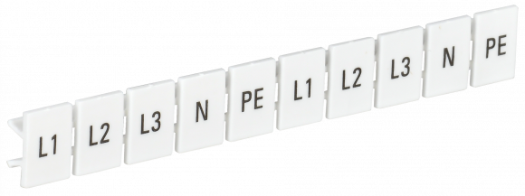 IEK Маркеры для КПИ-6мм2 с символами "L1, L2, L3, N, PE" IEK, YZN11M-006-K00-A