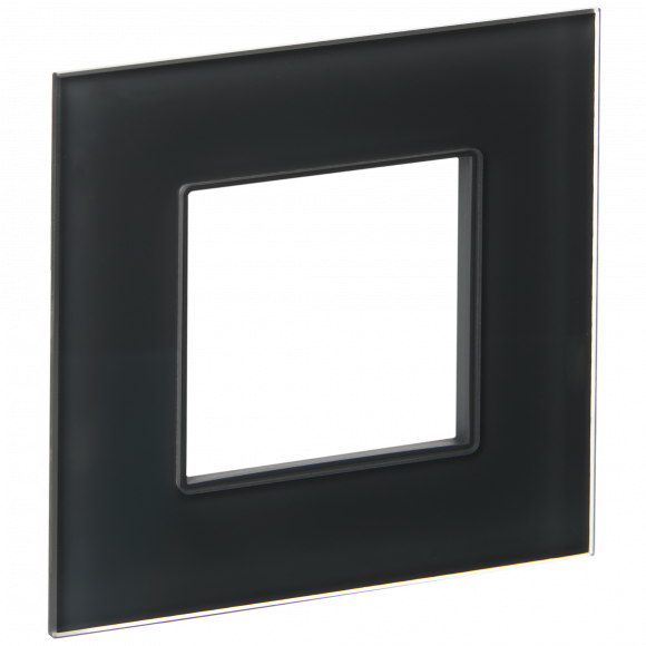 IEK SKANDY Рамка 1-местная SK-F21G стекло графит IEK, SK-M12-G-K53