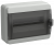 IEK TEKFOR Корпус пластиковый КМПн-12 IP65 черная прозрачная дверь IEK, TF5-KP72-N-12-65-K03-K02