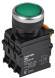 IEK Кнопка с подсветкой d=22мм 1NO+1NC зелёная MASTER IEK, MI-BT60-11D-3-12-K06