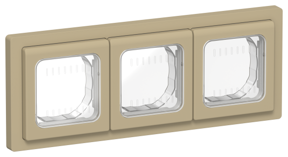 IEK FLITE Рамка 3-местная IP55 Рпро-3-55-ФлХ хаки IEK, FI-M30-32-55-K59