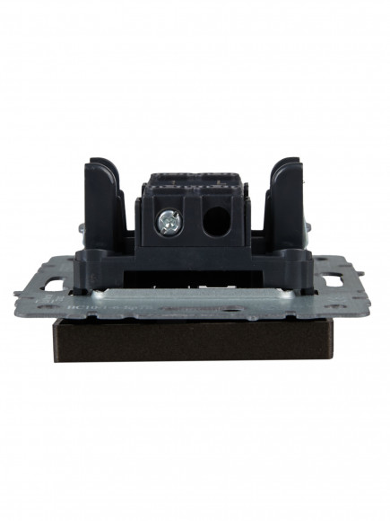 IEK BRITE Выключатель 1-клавишный проходной 10А ВС10-1-6-БрТБ темная бронза , BR-V12-0-10-K45