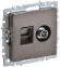 IEK BRITE Розетка двойная TV+RJ45 кат.5E РТВ/РК12-БрТБ темная бронза , BR-AK20-1-K45