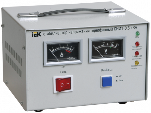 IEK Стабилизатор напряжения СНИ1-0,5 кВА однофазный IEK, IVS10-1-00500