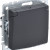 BRITE Розетка 1-местная с заземлением с защитными шторками и крышкой 16А IP44 РСбш10-3-44-БрГ графит IEK, BR-R16-16-44-K53