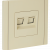 FORTE&amp;PIANO Розетка компьютерная двойная RJ45 кат.5E FP433 ваниль IEK, FP-K20-1-K10