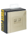 IEK FORTE&PIANO Розетка компьютерная двойная RJ45 кат.5E FP433 ваниль , FP-K20-1-K10