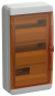 IEK TEKFOR Корпус пластиковый КМПн-36 IP65 оранжевая прозрачная дверь IEK, TF5-KP72-N-36-65-K03-K09