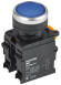 IEK Кнопка с фиксацией d=22мм 1NO+1NC синяя MASTER IEK, MI-BT60-11T-3-21-K07