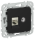 IEK FLITE Розетка 2-местная RJ45/TV категория 6 STP РКТВ6-2-1-ФлЧ черный IEK, FI-AK21-2-K02