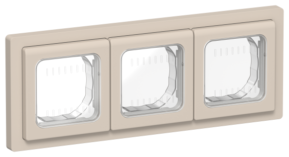 IEK FLITE Рамка 3-местная IP55 Рпро-3-55-ФлЛ льняной IEK, FI-M30-32-55-K88