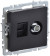 IEK BRITE Розетка двойная TV+RJ45 кат.5E РТВ/РК12-БрЧ черный , BR-AK20-1-K02