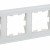 BRITE Рамка 4-местная РУ-4-2-Бр стекло белый матовый IEK, BR-M42-G-31-K01