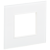 IEK SKANDY Рамка 1-местная SK-F21W стекло арктический белый , SK-M12-G-K01