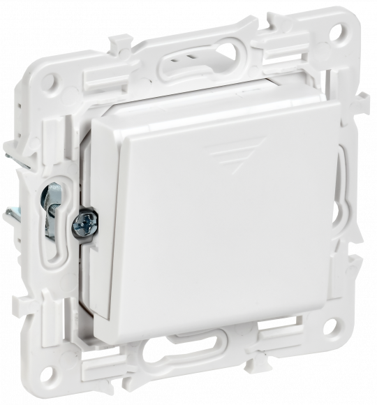 IEK SKANDY Выключатель карточный 30А SK-V15W арктический белый , SK-V11-0-10-K01