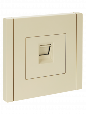 FORTE&PIANO Розетка компьютерная RJ45 кат.5E FP432 ваниль , FP-K10-1-K10