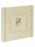 IEK FORTE&PIANO Розетка компьютерная RJ45 кат.5E FP432 ваниль , FP-K10-1-K10