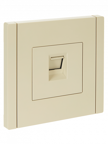 IEK FORTE&PIANO Розетка компьютерная RJ45 кат.5E FP432 ваниль IEK, FP-K10-1-K10