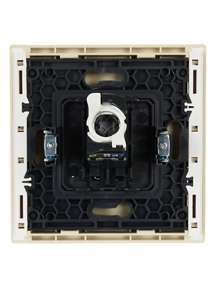 IEK FORTE&PIANO Розетка компьютерная RJ45 кат.5E FP432 ваниль , FP-K10-1-K10