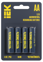 Аккумулятор GREEN Ni-MH AA 2700мАч (4шт/блистер) IEK, AAK-NIMH-06-2700-L04