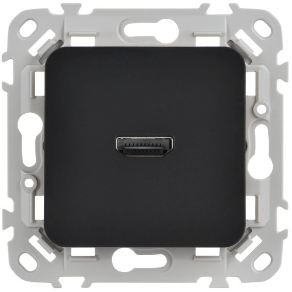 IEK FLITE Розетка HDMI РШДМА-ФлЧ черный IEK, FI-H10-K02