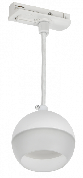 IEK LIGHTING Светильник 4119 декоративный трековый подвесной под лампу GX53 белый IEK, LT-UCB0-4119-GX53-1-K01