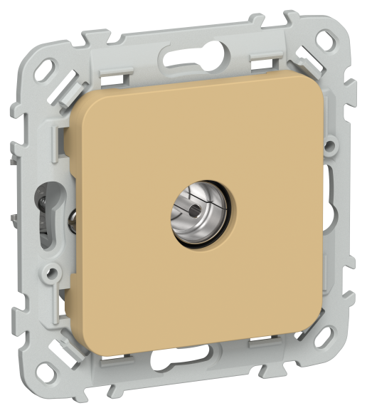 IEK FLITE Розетка TV экранированная проходная тип M РТВм-1-1-2-ФлШм шамуа IEK, FI-A13-P-K89