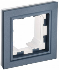 BRITE Рамка 1-местная IP44 РУ-1-БрМ-44 маренго , BR-M12-44-K35