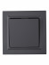 IEK BRITE Выключатель 1-клавишный 10А в сборе ВСР10-1-0-БрГ графит , BR-V10-0-10-K53-F