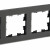 BRITE Рамка 4-местная РУ-4-2-Бр стекло черный матовый IEK, BR-M42-G-31-K02