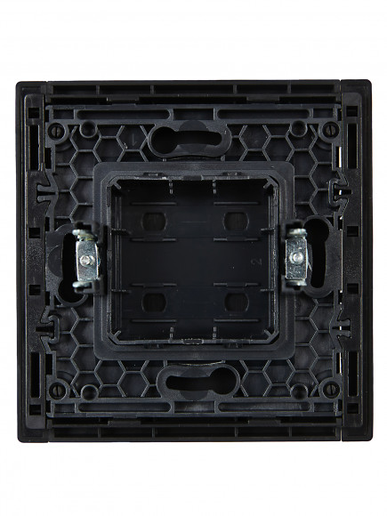 IEK FORTE&PIANO Заглушка с суппортом FP141 черный , FP-PL10-K02