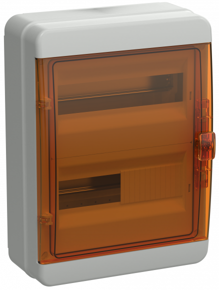 IEK TEKFOR Корпус пластиковый КМПн-24 IP65 оранжевая прозрачная дверь IEK, TF5-KP72-N-24-65-K03-K09