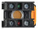 IEK Кнопка с фиксацией d=22мм 1NO+1NC жёлтая MASTER IEK, MI-BT60-11T-3-21-K05