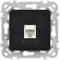 IEK FLITE Розетка компьютерная RJ45 категория 6 UTP РК6-1-0-ФлЧ черный IEK, FI-K12-2-K02