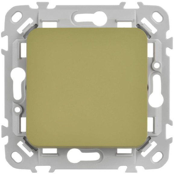 IEK FLITE Выключатель 1-клавишный проходной 10А ВС61-1-0-ФлО оливковый IEK, FI-V12-0-10-1-K26