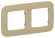 IEK FLITE Рамка 2-местная РУ-2-А-ФлХ хаки IEK, FI-M22-31-20-K59, Artistic