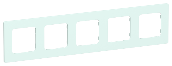 IEK FLITE Рамка 5-местная РУ-5-К-ФлХЛ холодный лед IEK, FI-M52-32-20-K94
