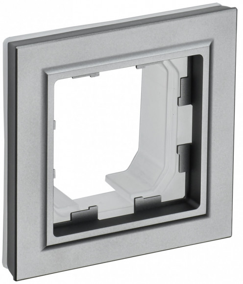 IEK BRITE Рамка 1-местная IP44 РУ-1-БрС-44 сталь IEK, BR-M12-44-K46