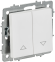 IEK BRITE Выключатель жалюзи 10А ВС10-1-5-БрАБ арктический белый IEK, BR-V15-0-10-K91