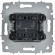 IEK BRITE Выключатель жалюзи 10А ВС10-1-5-БрАБ арктический белый IEK, BR-V15-0-10-K91