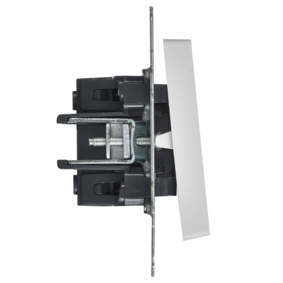 IEK BRITE Выключатель жалюзи 10А ВС10-1-5-БрАБ арктический белый IEK, BR-V15-0-10-K91