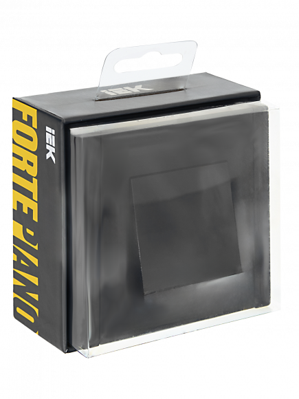 IEK FORTE&PIANO Вывод кабеля FP142 черный , FP-VK10-0-K02