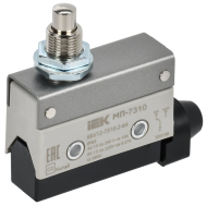 Микропереключатель концевой МП-7310 толкатель с резьбовым соединением IP40 IEK, KKV12-7310-2-64