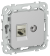 IEK FLITE Розетка 2-местная RJ45/TV категория 5Е STP РКТВ5е-2-1-ФлА алюминий IEK, FI-AK21-1-K47